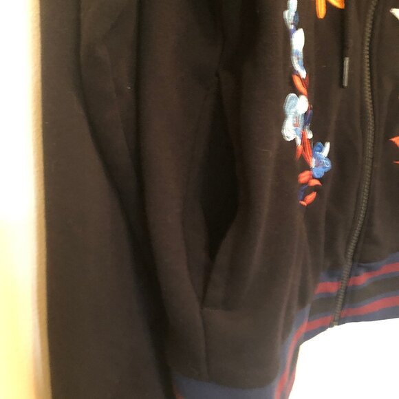 Cynthia Rowley embroidered zip-up hoodie sz XL - Picture 10 of 15